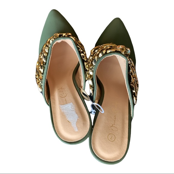 Jessica Carlyle heels - Olive, Size7 - Picture 2 of 13